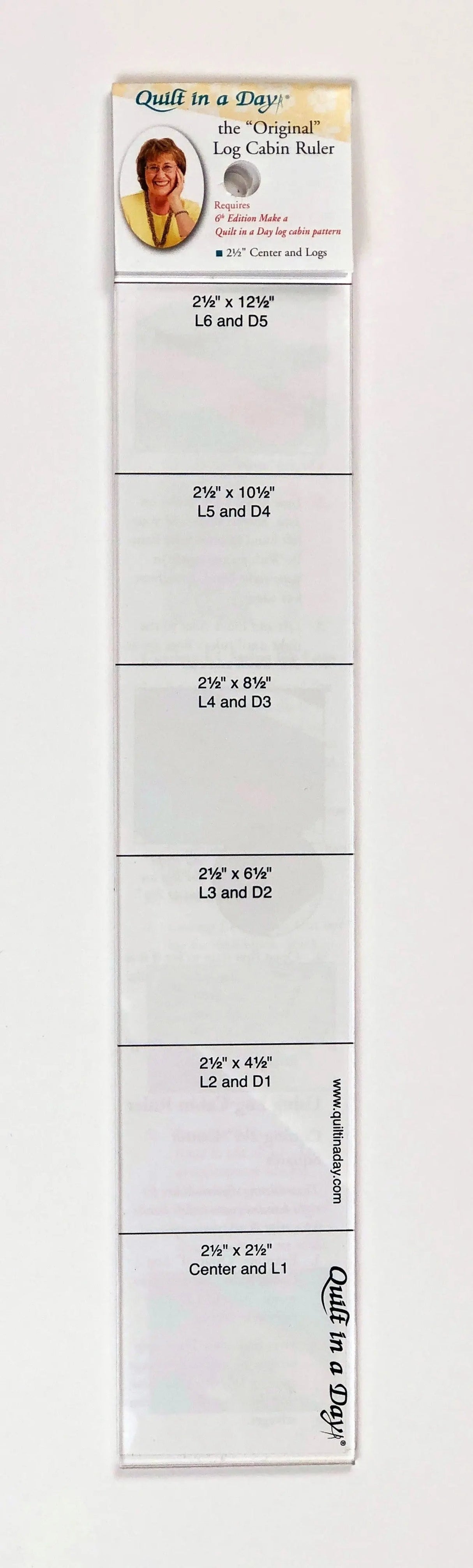 Acrylic Log Cabin Quilting Ruler