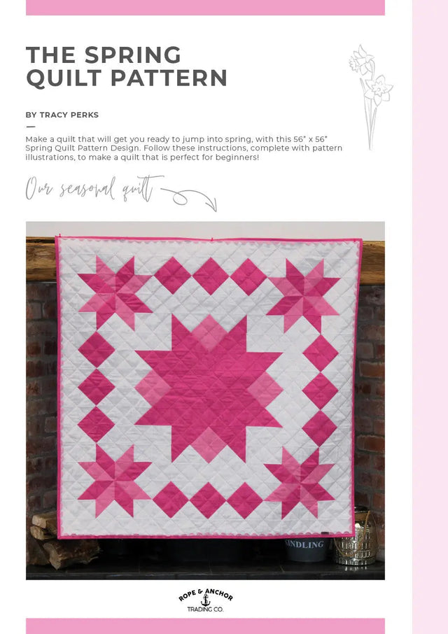 Spring Quilt Pattern 56in x 56in
