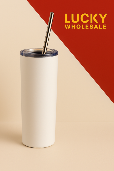 20 Oz Sublimation Tumbler - White, Double Wall Insulated (1 Tumbler)