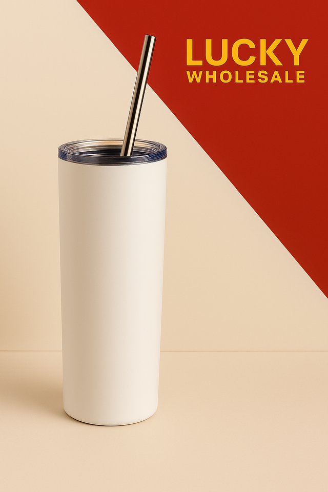 20 Oz Sublimation Tumbler - White, Double Wall Insulated (1 Tumbler)