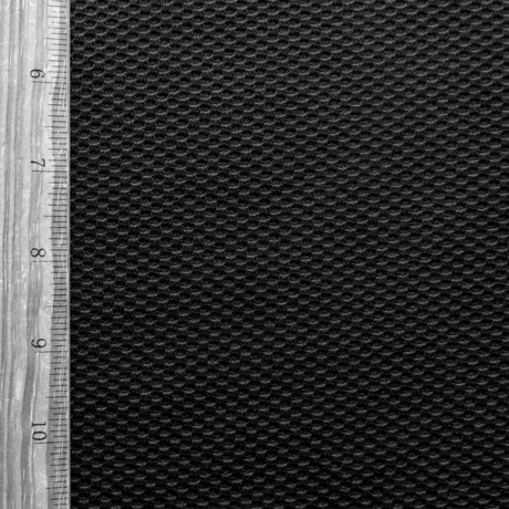 Black Thermo Micropoly Lycra Jersey Knit Fabric