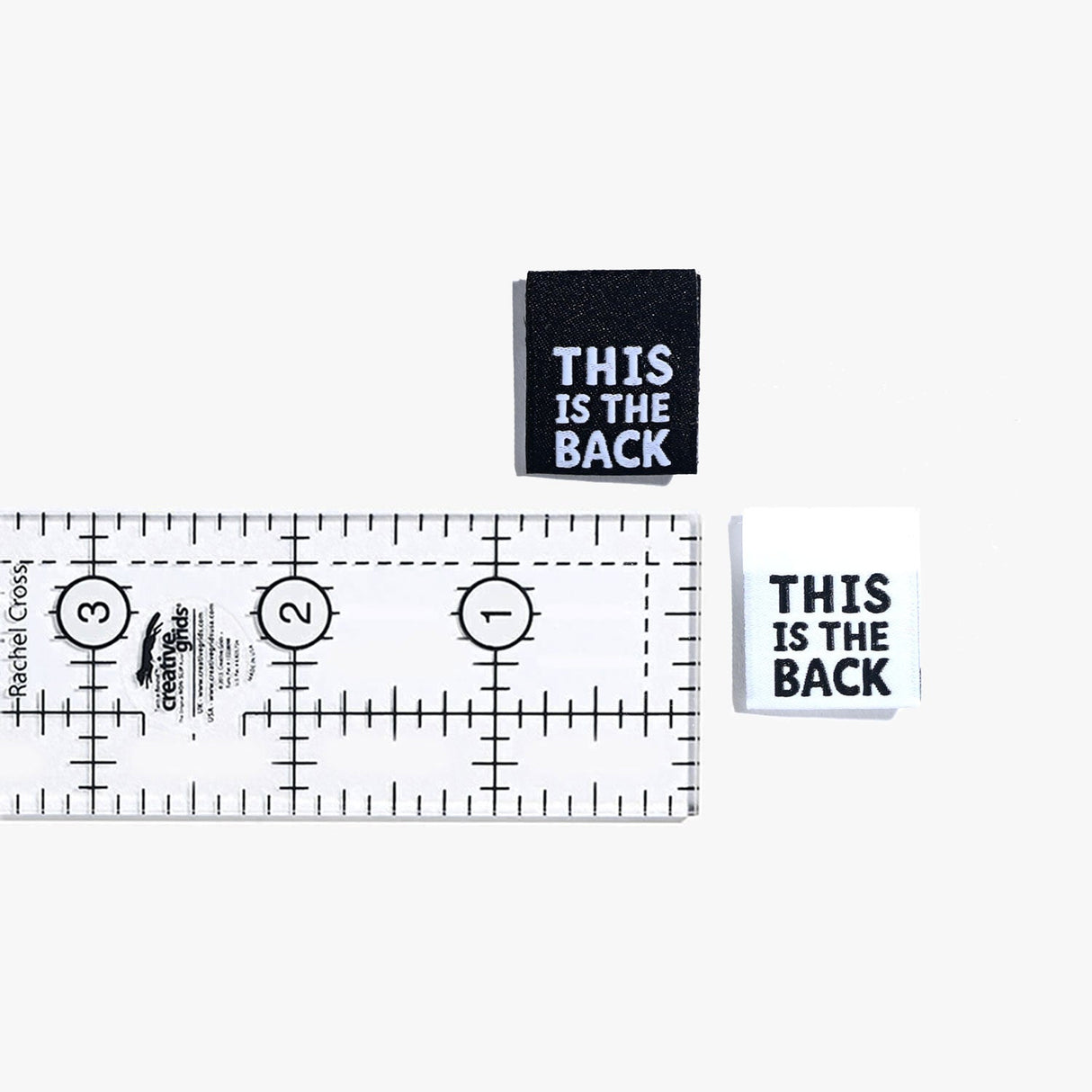 Woven Labels "This is the Back" 6 Pack