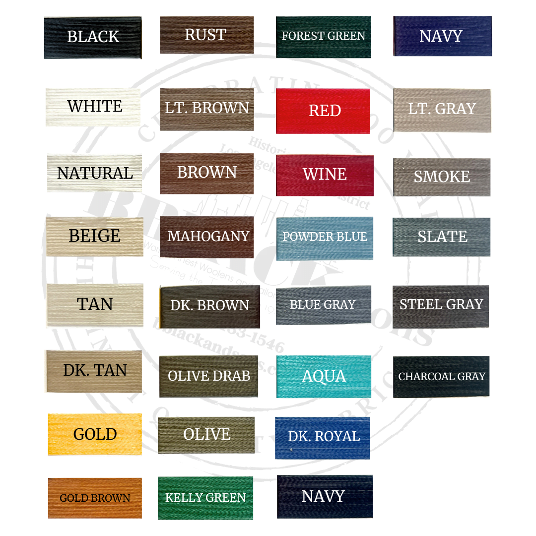 Nylon Wax On Polyamide Thread - 675 Yard Skeins, Size A
