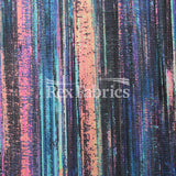 Thunder Stripe Nylon Spandex Fabric - Blue Stripe Print, 4-Way Stretch, 58-60" Width (1 Yard)