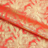 Thunder Hologram Nylon Spandex Fabric - Green/Gold, Gold/Gold, Yellow/Gold, Lime/Gold, Hot Pink/Fuchsia, White/Gold, Coral/Gold, 58" Width (1 Yard)
