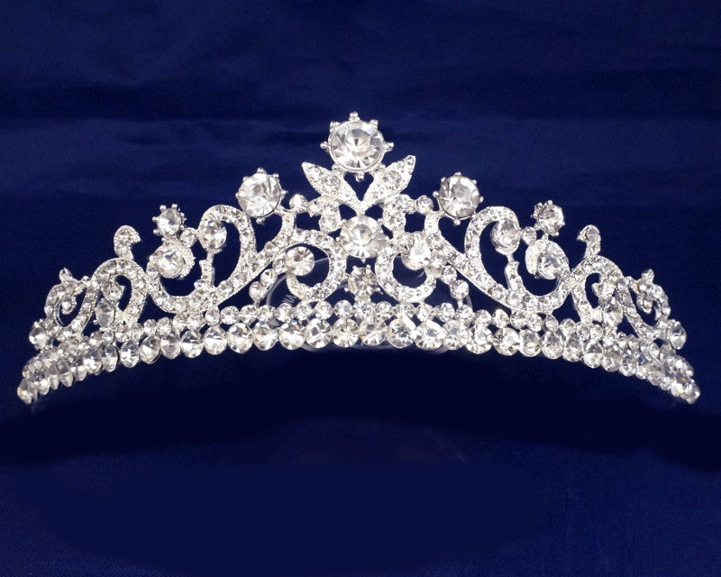 Silver Crystal Rhinestone Tiara