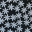 Swim Knit Nylon Spandex Tiare Floral Black White 4-Way Stretch UPF 50+