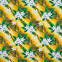 Cotton Fabric Tiare Banana Leaf Tribal Design