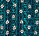 Cotton Fabric Tiare Polynesian Geometric Design