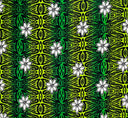 Cotton Fabric Tiare Polynesian Geometric Design