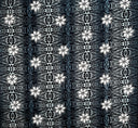 Tiare Polynesian Geometric Design Cotton Fabric - Grey, Blue, Green, Purple, Geometric Pattern, 36" X 45" (1 Yard)