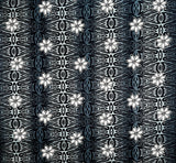 Tiare Polynesian Geometric Design Cotton Fabric - Grey, Blue, Green, Purple, Geometric Pattern, 36" X 45" (1 Yard)