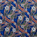 Rayon Fabric Tiare Sea Turtles Polynesian Tribal Design