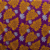 Cotton Fabric Tiare & Split Leaf Light Barkcloth