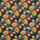 Poly-Cotton Tropical Monstera Fabric