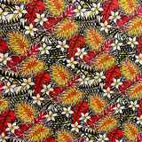 Poly-Cotton Tropical Monstera Fabric