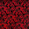 Tiare Swirls Polyester Foil Fabric - Tiare Swirls, Shiny Foil Print, 36" X 60" (1 Yard)