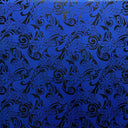 Polyester Foil Fabric Tiare Swirls Print