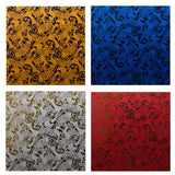 Polyester Foil Fabric Tiare Swirls Print