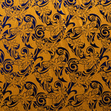 Polyester Foil Fabric Tiare Swirls Print