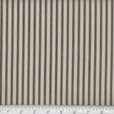 Quilting Cotton Ticking Stripe Black Blue Red 54" Wide