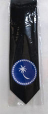 Tie With Chuuk State Flag Polyester Fabric - Chuuk State Flag Print, 56" Length, 3.5" Width (1 Tie)