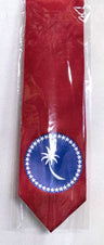 Chuuk State Flag Polyester Fabric - Chuuk State Flag Print, 56" Length, 3.5" Width (1 Tie)