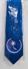 Tie With Chuuk State Flag Polyester Fabric - Chuuk State Flag Print, 56" Length, 3.5" Width (1 Tie)