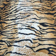 Tiger Shaggy Faux Fur Fabric - Tiger Print, Shaggy Texture (1 Yard)