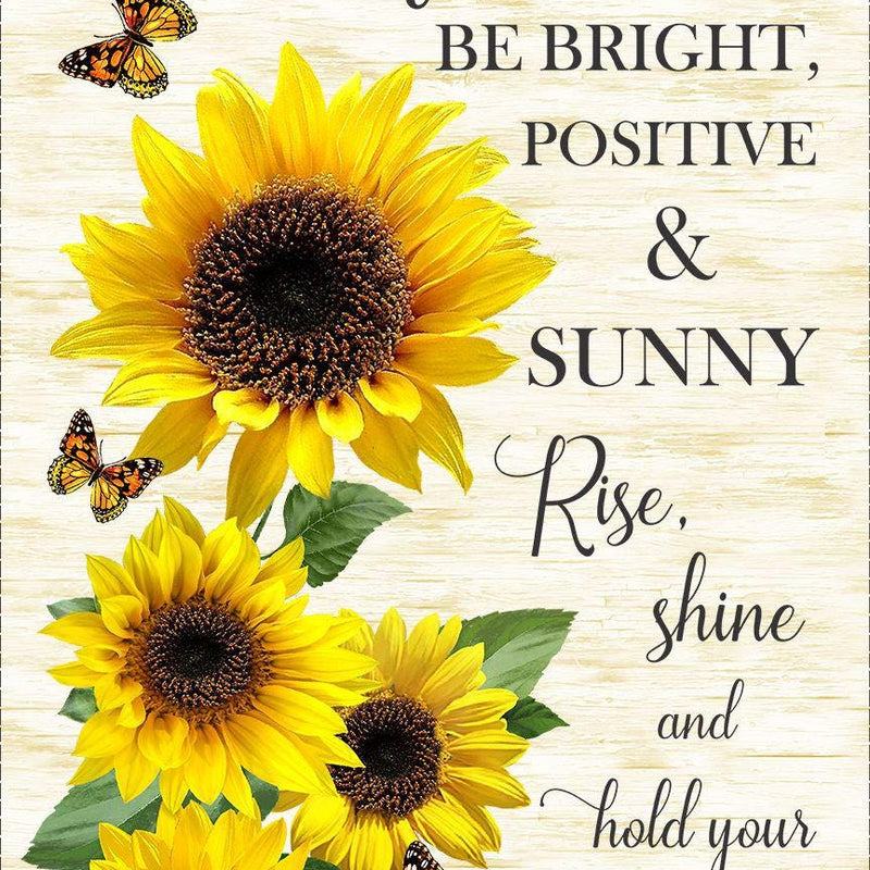 Fabric Panel Advice from a Sunflower 24"x44" Cream Timeless Treasures