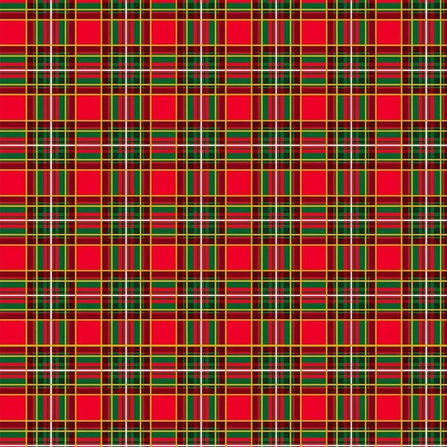 Quilting Cotton Deck The Halls Christmas Plaid Timeless Treasures