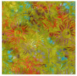 Batik Cotton Tonga Batiks Scheming Florals Moss Timeless Treasures