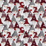 Quilting Cotton Holiday Gnomes Gnome for The Holidays Timeless Treasures