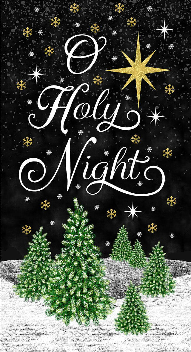 Fabric Panel O Holy Night Holy Night Chalkboard Panel Timeless Treasures
