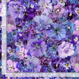 Quilting Cotton Garden Delight Packed Floral Purple Timeless Treasures