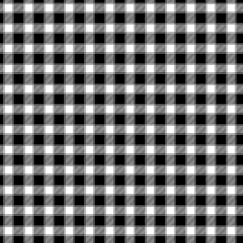 Quilting Cotton Small Buffalo Check Plaid Black Timeless Treasures