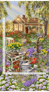 Fabric Panel Spring Song 24" Multi Timeless Treasures