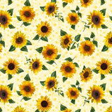 Quilting Cotton Tossed Pretty Sunflowers Advice from a Sunflower Timeless Treasures