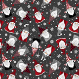 Quilting Cotton Gnome for The Holidays Winter Gnomes & Snowflakes Timeless Treasures