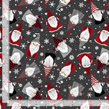 Quilting Cotton Gnome for The Holidays Winter Gnomes & Snowflakes Timeless Treasures