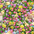 Quilting Cotton Chicks Easter Garden Timeless Treasures