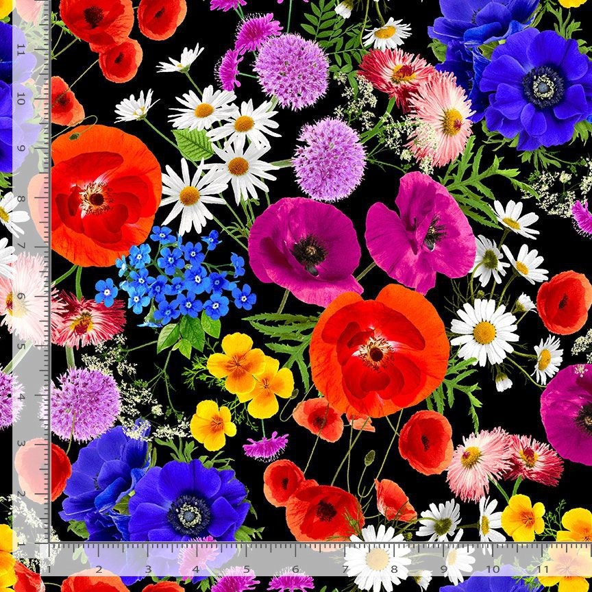 Quilting Cotton Floral Forest Bright Florals Timeless Treasures