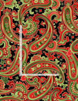Quilting Cotton Gilded Rose Paisley Timeless Treasures