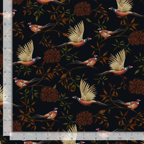 Quilting Cotton Pheasant Rosie Multi Timeless Treasures