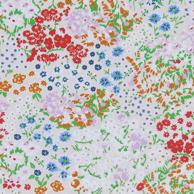 Poly Spandex Swim Knit Tiny Color Floral 31" Remnant