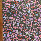 Swim Knit Poly Spandex Tiny Floral on Olive