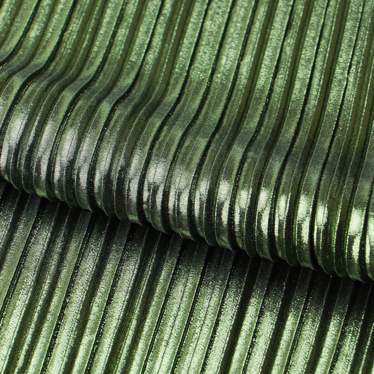 Titanium Pleated Polyester Fabric - Black/Purple, Black/Lavender, Black/Turq, Black/Copper, Black/Green, Black/Burgundy, Black/Royal, Black/Pink, Black/Olive, Black/Black, 58/60" Width (1 Yard)