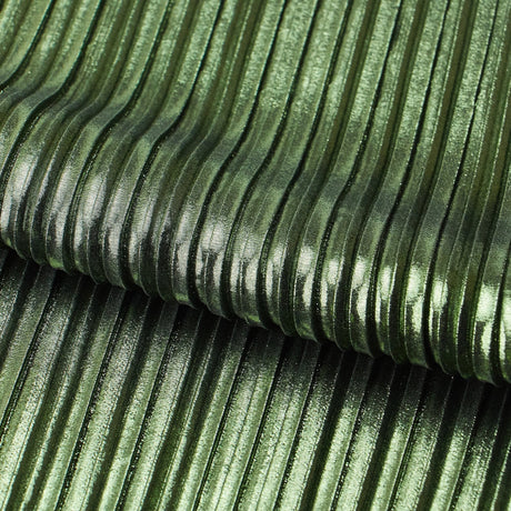 Titanium Pleated Polyester Fabric - Black/Purple, Black/Lavender, Black/Turq, Black/Copper, Black/Green, Black/Burgundy, Black/Royal, Black/Pink, Black/Olive, Black/Black, 58/60" Width (1 Yard)