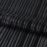 Titanium Pleated Polyester Fabric - Pleated Foil Polyester, Black/Color Variants, 58/60" Width (1 Yard)