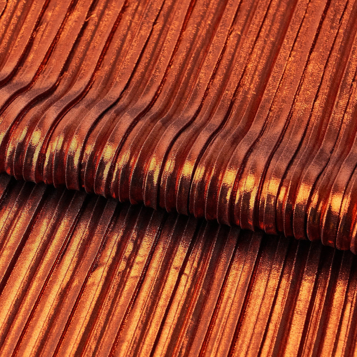Pleated Polyester Fabric Titanium